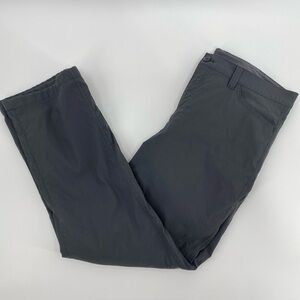 Eddie Bauer Pants Mens Tag 36x30 Actual 36x29 Black Fleece Lined Tech Hiking